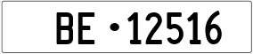 Truck License Plate